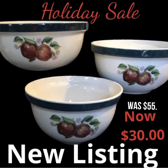 Apple Casuals By China Pearl Other - Nesting/Serving Bowls Apple Casuals by China Pearl